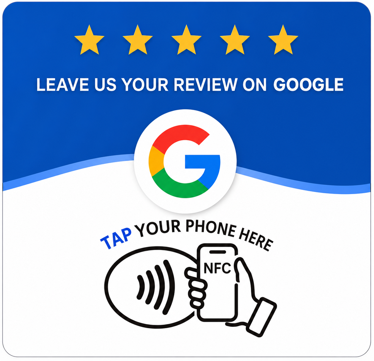 "GOOGLE" NFC Acrylic Plate for Business