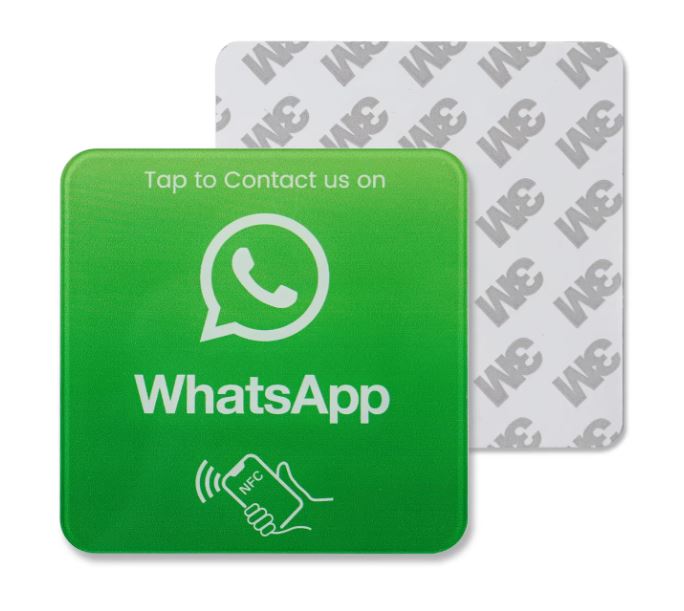 "WHATSAPP" NFC Acrylic Plate for Business