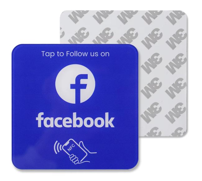 "FACEBOOK" NFC Acrylic Plate for Business