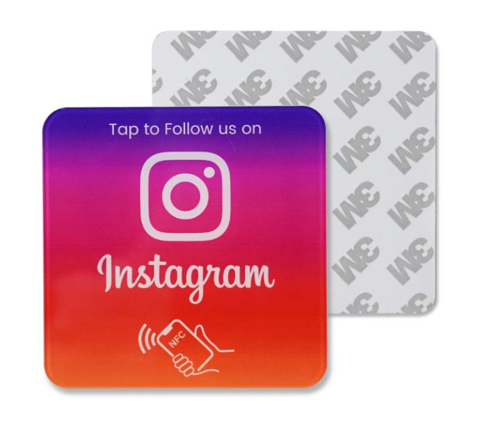 "INSTAGRAM" NFC Acrylic Plate for Business