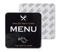 "MENU" NFC Acrylic Plate for Business